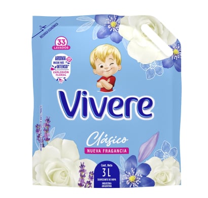 Suavizante Vivere Clásico 3 l