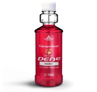 Enjuague Bucal Den3 Diario Frutilla 310 ml
