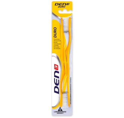 Cepillo de Dientes Den3 Cerdas Duras 2 Unidades