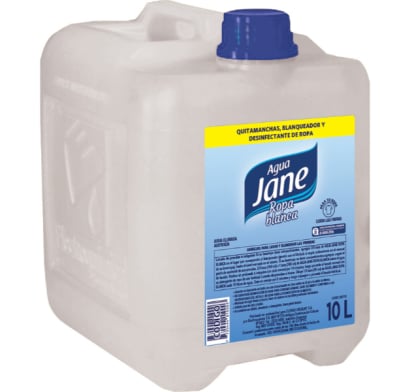 Lavandina Agua Jane Para Ropa Blanca 10 l
