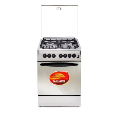 Cocina Combinada James C 225 G Inoxidable 4 Hornallas