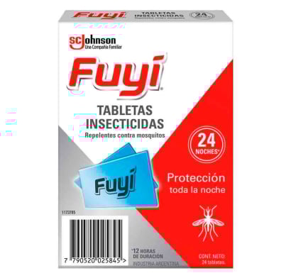 Tabletas para Mosquitos Fuyi 24 Unidades
