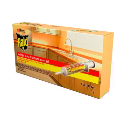 Jeringa Insecticida Raid para Cucarachas 3 g