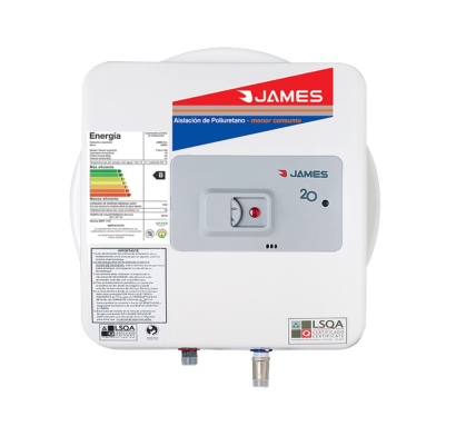Calefón Eléctrico James Prisma Inox 20 L