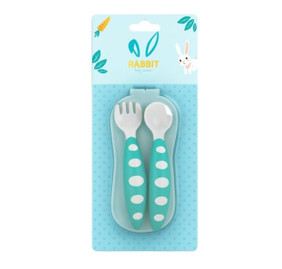 Set Rabbit Cuchara y Tenedor en Estuche
