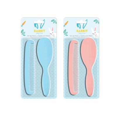 Set Cepillo y Peine Rabbit Colores Surtidos