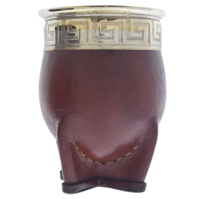 Mate Imperial Matebom Torpedo de Cuero Marrón Cincelado