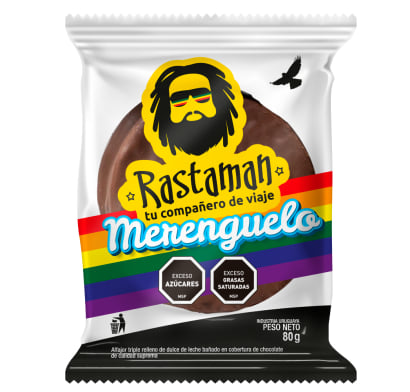 Alfajor Triple Rastaman Merenguelo 80 g
