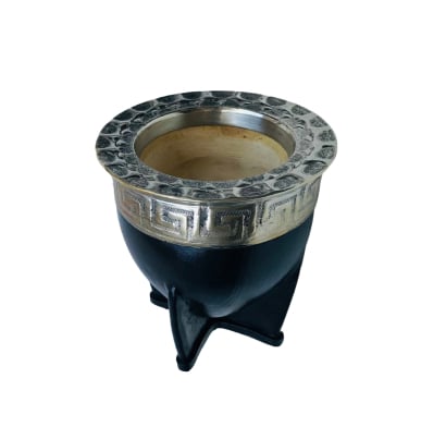 Mate Imperial Matebom Torpedo de Cuero Negro Cincelado