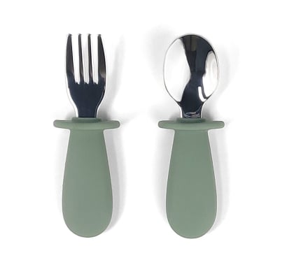 Cubiertos de Acero Storki Verde