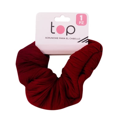 Gomita Scrunchie para el Pelo Top Roja 1 Unidad