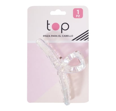 Pinza para el Pelo Top Cruzada Transparente 1 Unidad