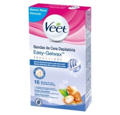 Bandas Depilatorias Veet Piel Sensible 12 unidades