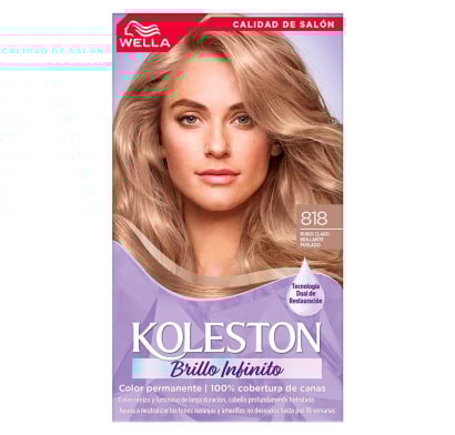 Kit Tinta Koleston N°818 Rubio Claro Perla