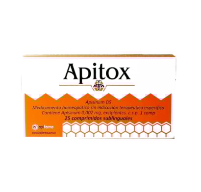 Apitox 200 mg 25 Comprimidos Sublinguales