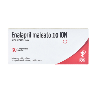 Enalapril Maleato ION 10 mg 30 comprimidos