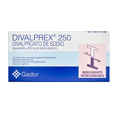 Divalprex 250 mg 50 Comprimidos Recubiertos LR