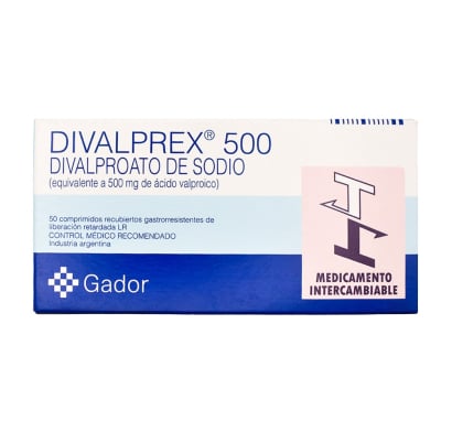 Divalprex 500 mg 50 Comprimidos Recubiertos LR