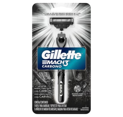 Afeitadora Gillette Mach 3 Carbono con 1 Repuesto