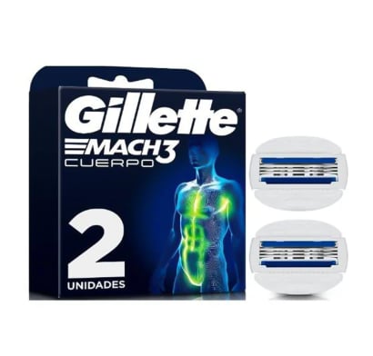 Repuesto de Máquina de Afeitar Gillette Mach3 2 Unidades