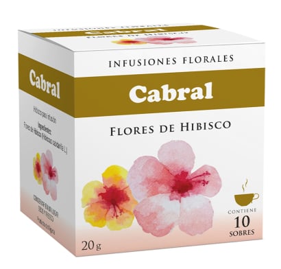 Té Cabral Flores de Hibisco 10 Unidades