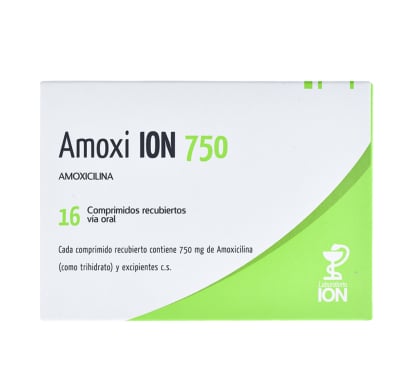 Amoxi ION 750 mg 16 Comprimidos Revestidos
