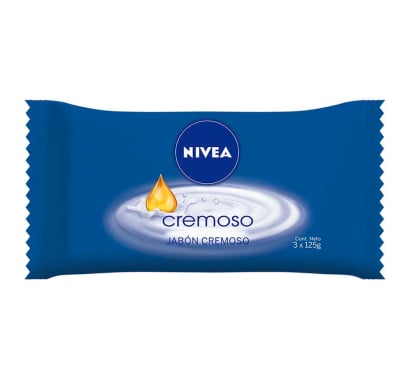 Jabón en Barra Nivea Cremoso Corporal 125 g 3 Unidades
