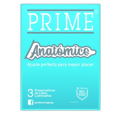 Preservativo Prime Anatómico 3 Unidades