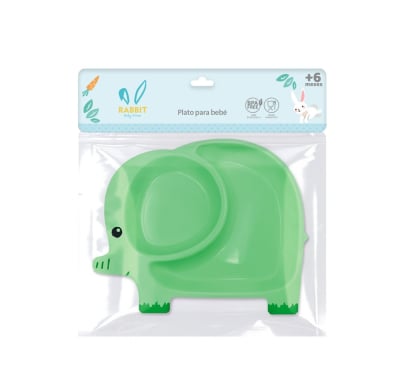 Plato Rabbit para Bebé Elefante