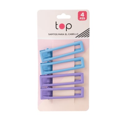 Broches para el Pelo Top Colores Surtidos 4 Unidades