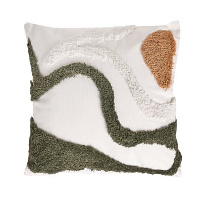 Almohadón Farma Hogar Diseño De Montañas Verde