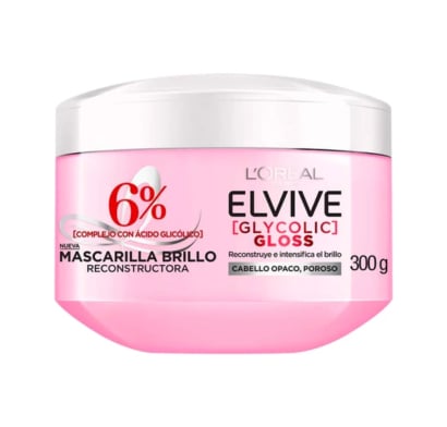 Mascarilla Capilar Elvive Glycolic Gloss 300 g