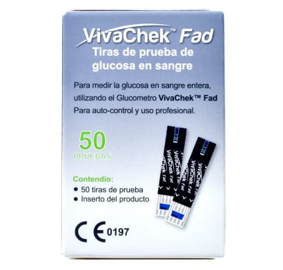 Tiras Reactivas Vivachek Fad 50 Unidades