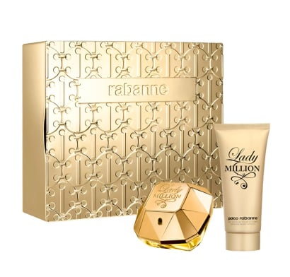 Cofre Paco Rabanne Perfume Lady Million EDP 80 ml + Loción Corporal 100 ml