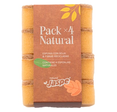Esponja de Limpieza Jaspe Natural 4 Unidades