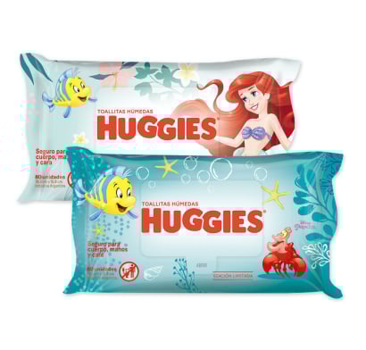 Toallitas Húmedas Huggies Sirenita 80 Unidades