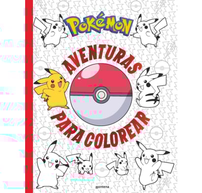 Libro Pokémon - aventuras para colorear