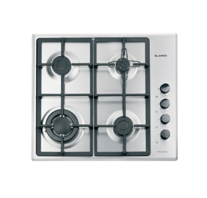 Anafe a Gas Empotrable James 4H AGT G3 4 Hornallas Inox
