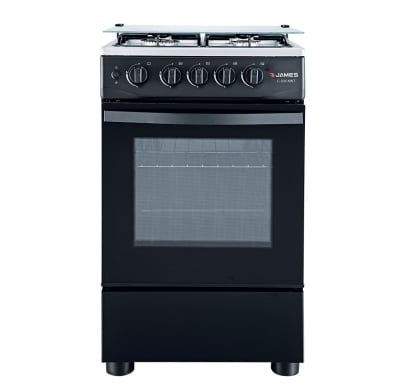 Cocina James C 506 MNT Estándar 4 Hornallas Negro