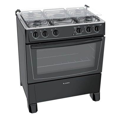 Cocina James C 150 B Estándar 5 Hornallas Negro