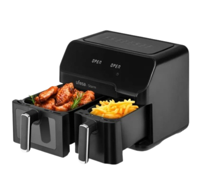 Freidora de Aire Digital Ufesa STORM Doble Cubeta
