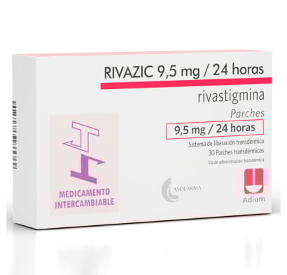 Rivazic 9.5 mg 30 Parches Transdérmicos