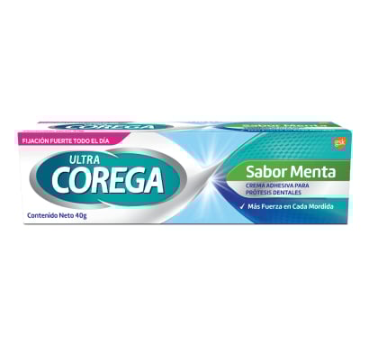 Adhesivo Dental Corega Crema Ultra Menta 40 g