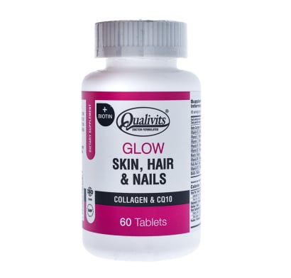 Suplemento Qualivits Glow Skin Hair & Nails 60 Tabletas