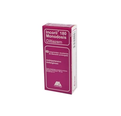 Incoril Monodosis 180 mg Comprimidos Recubiertos