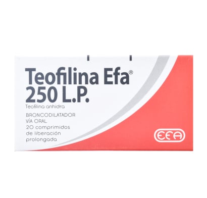 Teofilina Efa LP 250 mg Comprimidos