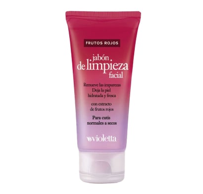 Jabón Limpieza Violetta Limpieza Facial Frutos Rojos 100 g
