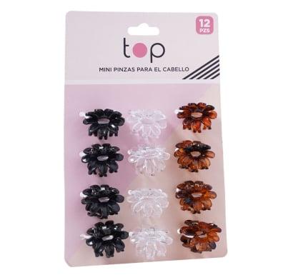 Mini Pinzas para el Pelo Top 21 Unidades Diseños Surtidos