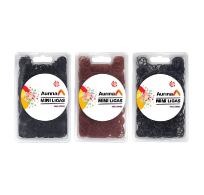 Mini Gomitas para el Pelo Top 500 Unidades Colores Surtidos