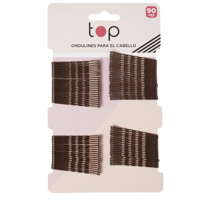 Ondulines para el Pelo Top Marrones 90 Unidades